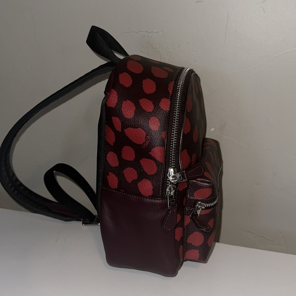 Coach Mini Charlie Backpack With Deer Spot Print Backpack Leather w/ Dustbag - Picture 8 of 13